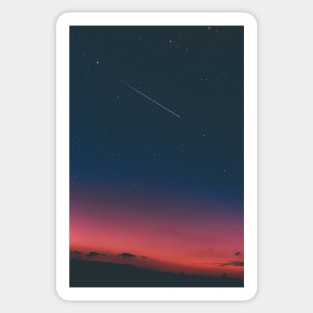 Red Night Sky Sticker